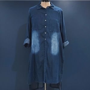 Jean Blue Smock Dress Women's XXXL